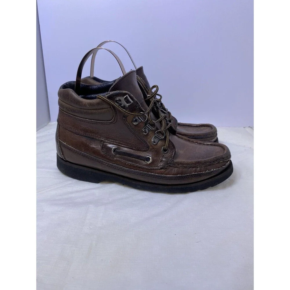 Vintage Eagle Mountain Leather Boots Mens Size 7M Brown